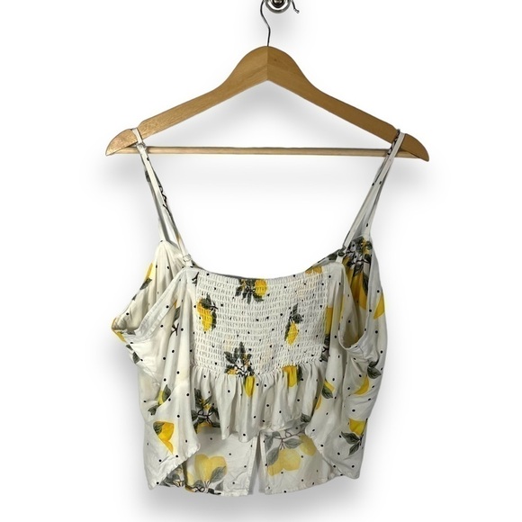 4 for $20 SALE! Forever 21 Lemon Print Cropped Sweetheart Neckline Cami, Size 3X - Picture 10 of 10